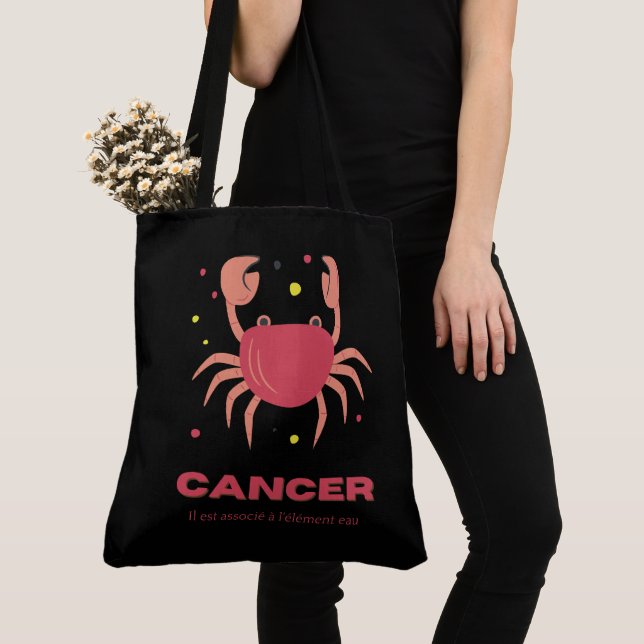 Tote Bag Cancer Tygkasse (Närbild)