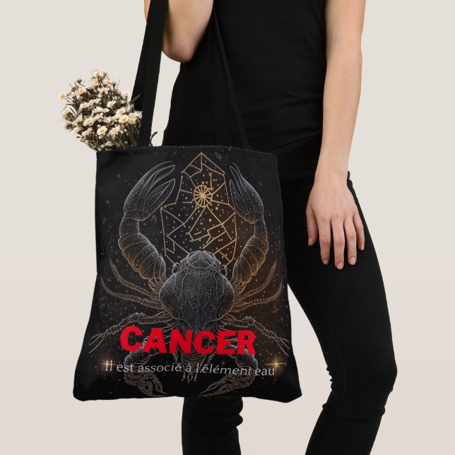 Tote Bag Cancer Tygkasse (Närbild)