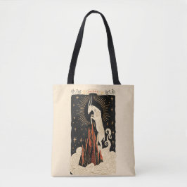 Tote Bag Capricorn Celestial Zodiac Art Tygkasse