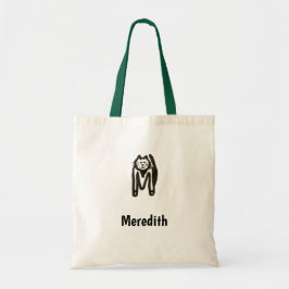 Tote Bag - Cat Brev M med Namn Tygkasse
