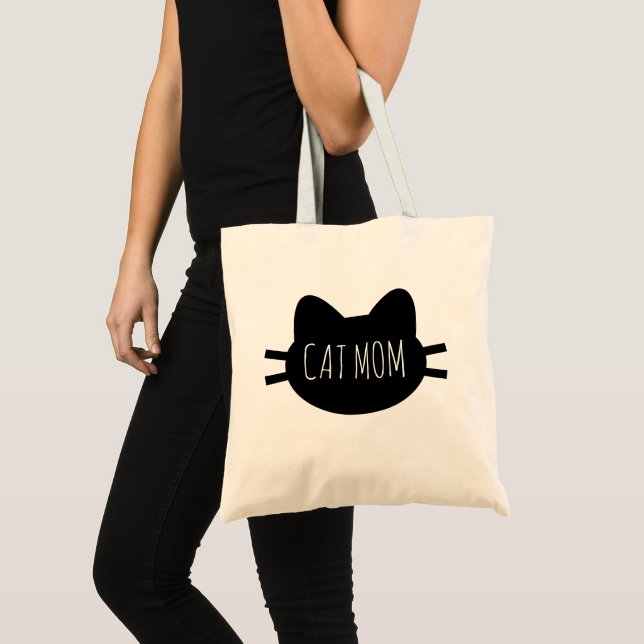 Tote Bag ’CAT MAMMA’ Tygkasse (Framsida (produkt))