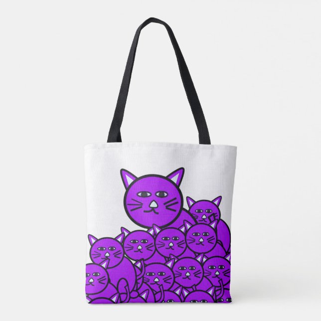 Tote Bag Cat Tygkasse (Baksida)