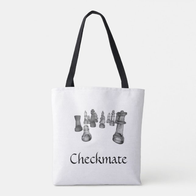 Tote Bag Checkmate Tygkasse (Baksida)