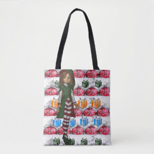 Tote bag christmas tygkasse