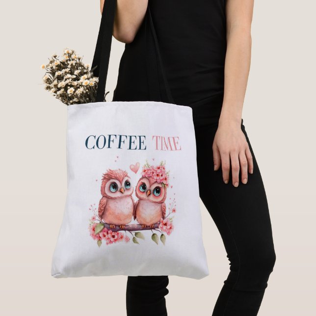Tote Bag Coffee Time Tygkasse (Närbild)