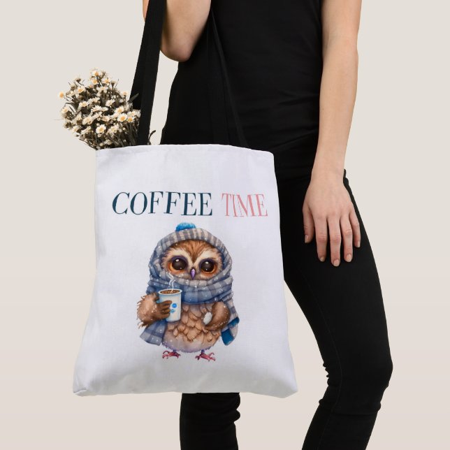 Tote Bag Coffee Time Tygkasse (Närbild)