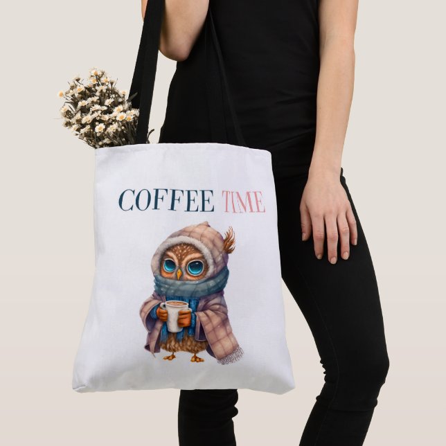 Tote Bag Coffee Time Tygkasse (Närbild)
