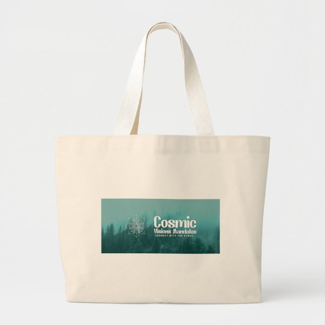 tote bag cosmic Visions merchandising Jumbo Tygkasse (Framsidan)