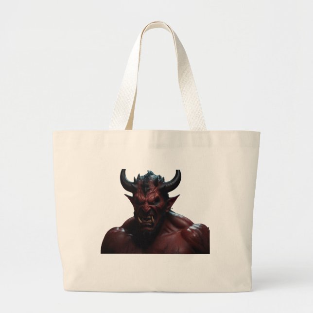 Tote Bag Daemon Jumbo Tygkasse (Framsidan)