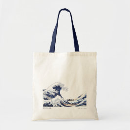 Tote Bag den Underbara vågen vid Kanagaw av Hokusa Tygkasse