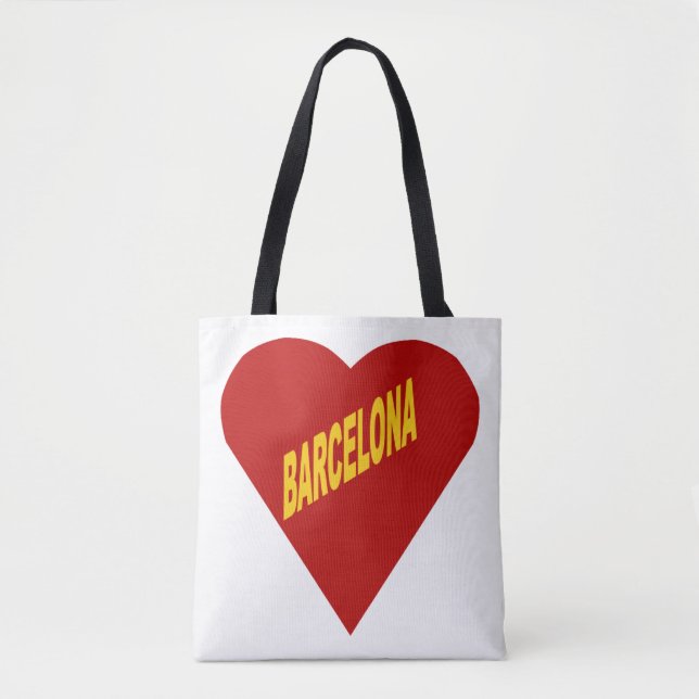 Tote bag d'épaule  BARCELONA Tygkasse (Framsida)