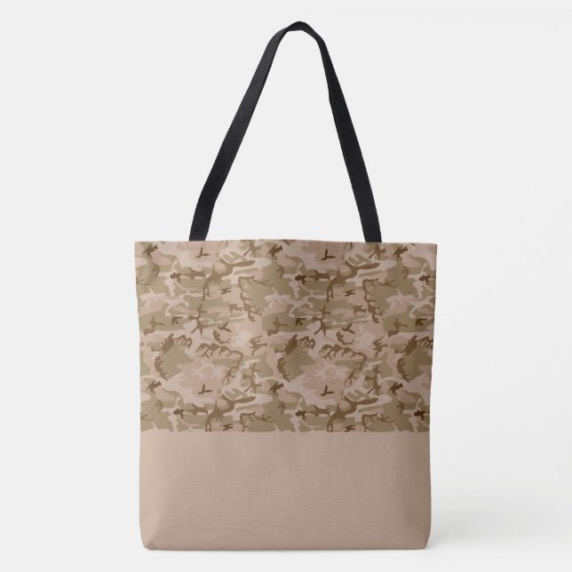 Tote Bag Desert Camo Large/Small Tygkasse (Framsida)