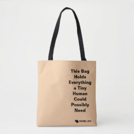 Tote Bag Design: Min lilla mänskliga överlevnadssa Tygkasse