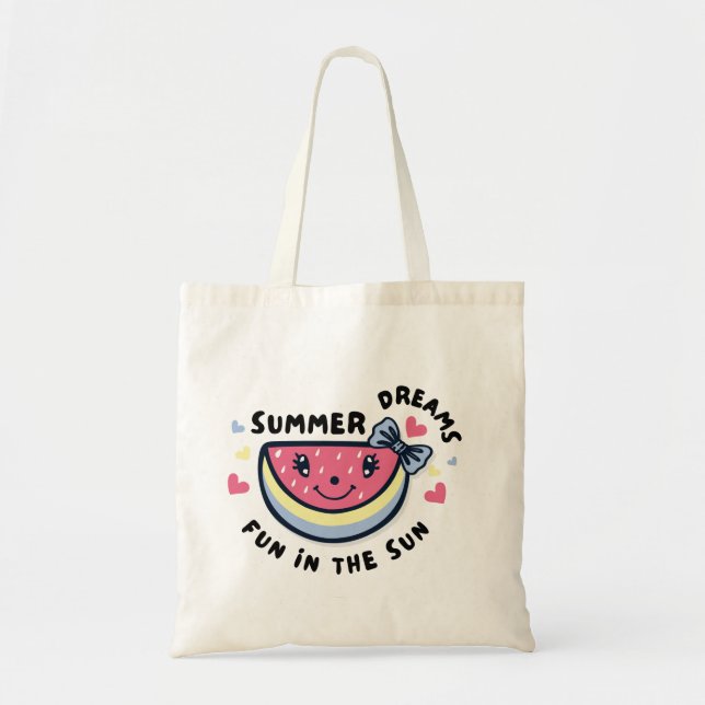 Tote Bag Design Simple Cute Conveniant Tygkasse (Framsidan)