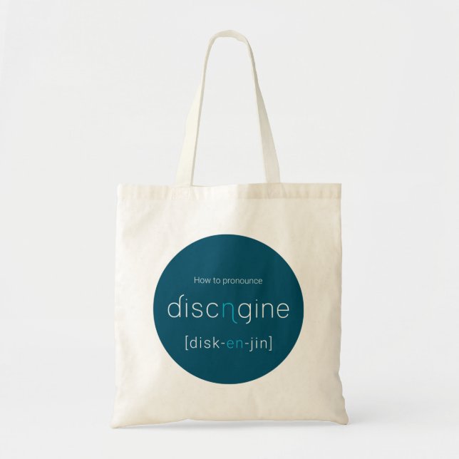 Tote bag Disk En Jin Tygkasse (Framsidan)