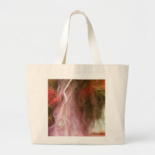 Tote Bag Dream Light Red Träd Jumbo Tygkasse