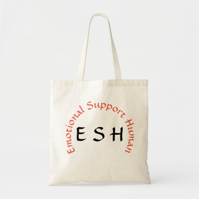 Tote Bag - Emotional Support Human Tygkasse (Framsidan)