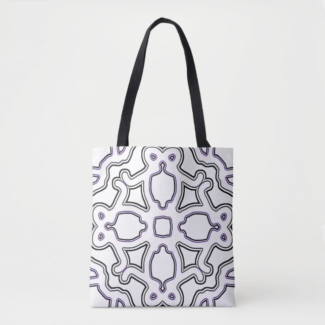Tote Bag, en levande elegant vit färg-design Tygkasse (Framsida)