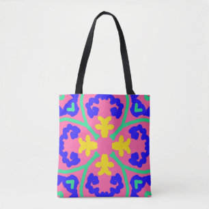 Tote Bag, en multifärgad för vibrerande elegant Tygkasse