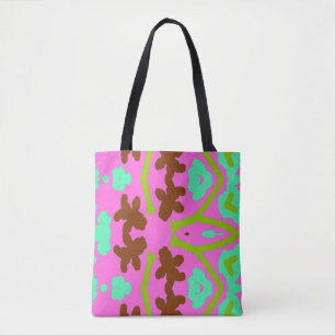 Tote Bag, En sömlös elegant flerfärgad design Tygkasse