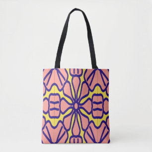 Tote Bag, en sömlös klassisk blommigt Tygkasse