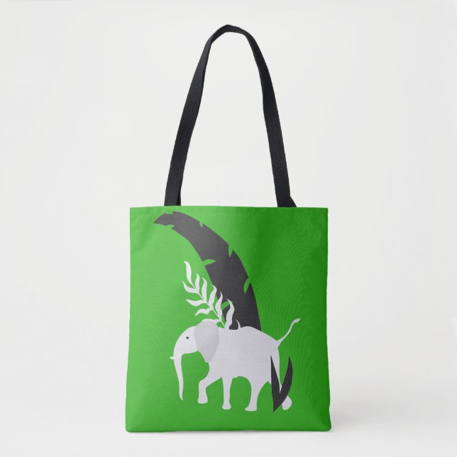 Tote Bag Epaule Animal Friendship - Elephant Tygkasse (Framsida)