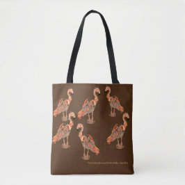Tote Bag : Flamingos Tygkasse