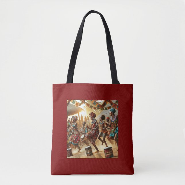 Tote Bag för afrikansk design Tygkasse (Framsida)