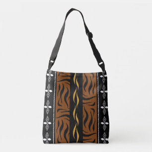Tote Bag för Afrikas kulturlandskap Lera Trasa Axelväska