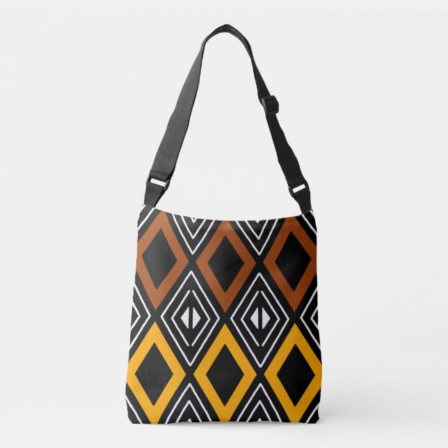 Tote Bag för Afrikas Trasa-design i Lera Axelväska (Framsida)