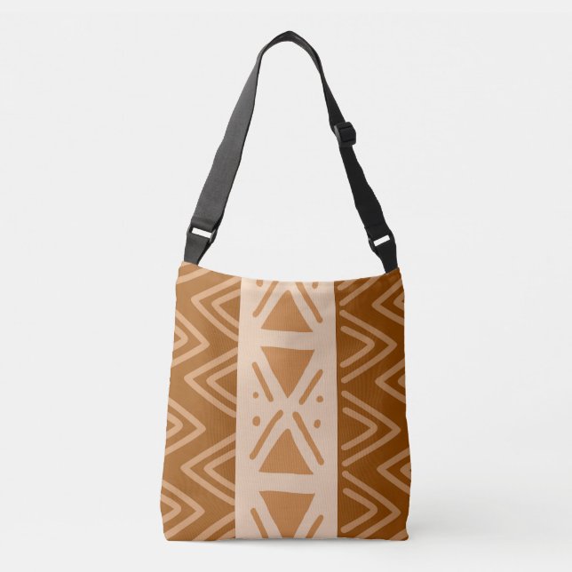 Tote Bag för Afrikas Trasa-design i Lera Axelväska (Framsida)