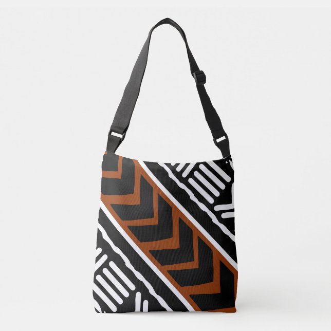 Tote Bag för Afrikas Trasa-design i Lera Axelväska (Framsida)