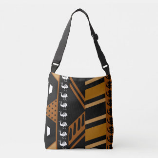 Tote Bag för Afrikas Trasa-design i Lera Axelväska