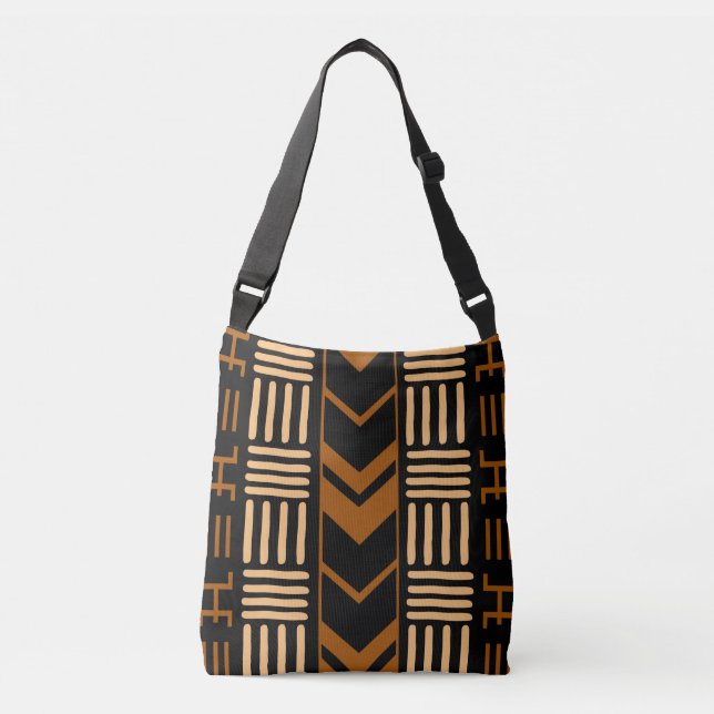  Tote Bag för Afrikas Trasa-design i Lera Axelväska (Framsida)