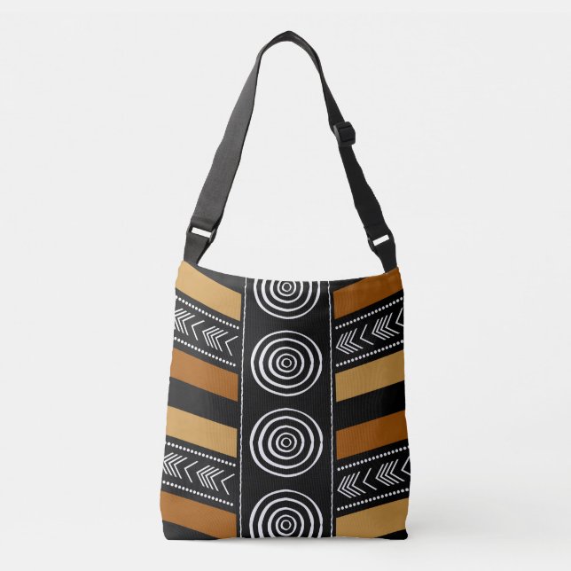 Tote Bag för Afrikas Trasa-design i Lera Axelväska (Framsida)