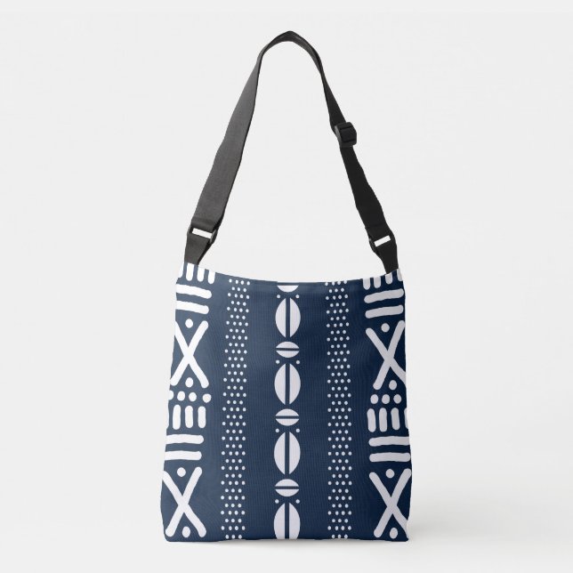 Tote Bag för Afrikas Trasa-design i Lera Axelväska (Framsida)