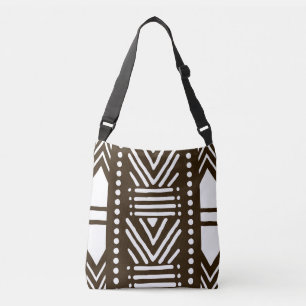 Tote Bag för Afrikas Trasa-design i Lera Axelväska