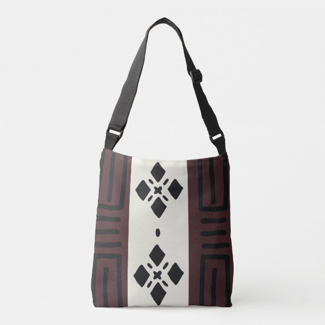 Tote Bag för Afrikas Trasa-design i Lera Axelväska (Framsida)