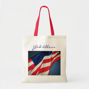 Tote Bag för amerikanska Flagga Canvas Tygkasse