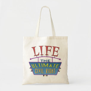 Tote-bag för att dela dina pro-life-övertygelser. tygkasse