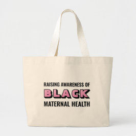Tote Bag för Black Maternal Health Awareness Jumbo Tygkasse