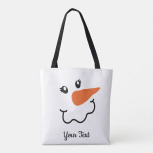 Tote Bag för bläckfiskmun-Snögubbe Tygkasse