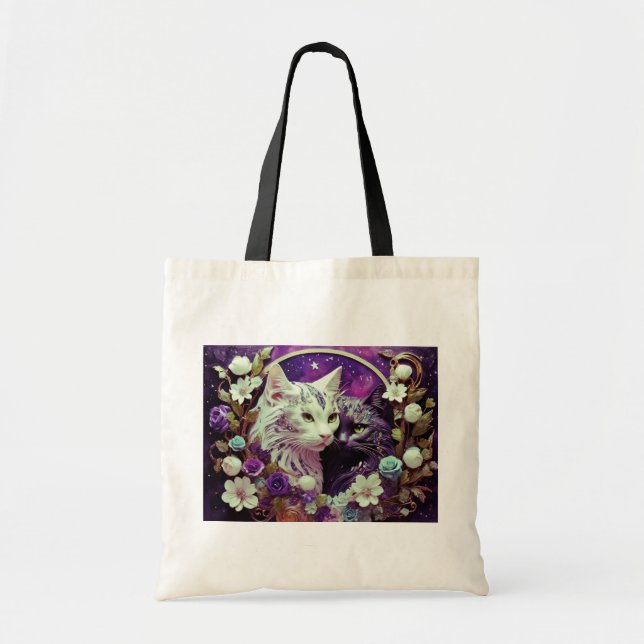Tote Bag för Cat Lovers Tygkasse (Framsidan)