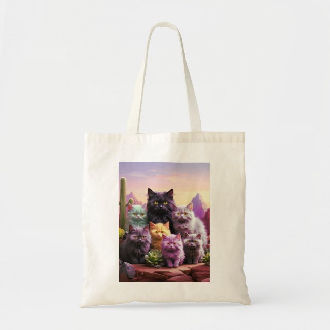 Tote bag for Cat Lovers Tygkasse (Framsidan)