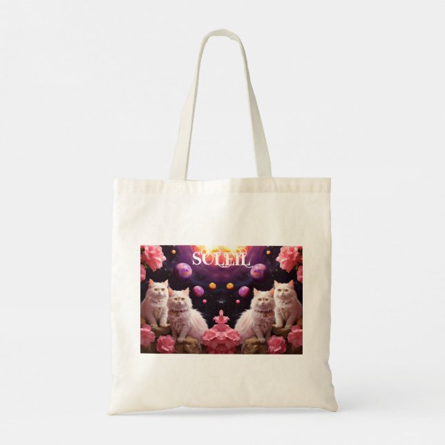 Tote Bag  for cat lovers Tygkasse (Baksida)