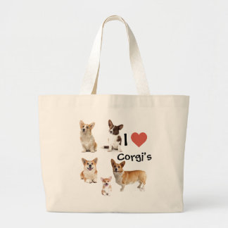 Tote Bag för Corgi Älskare Jumbo Tygkasse