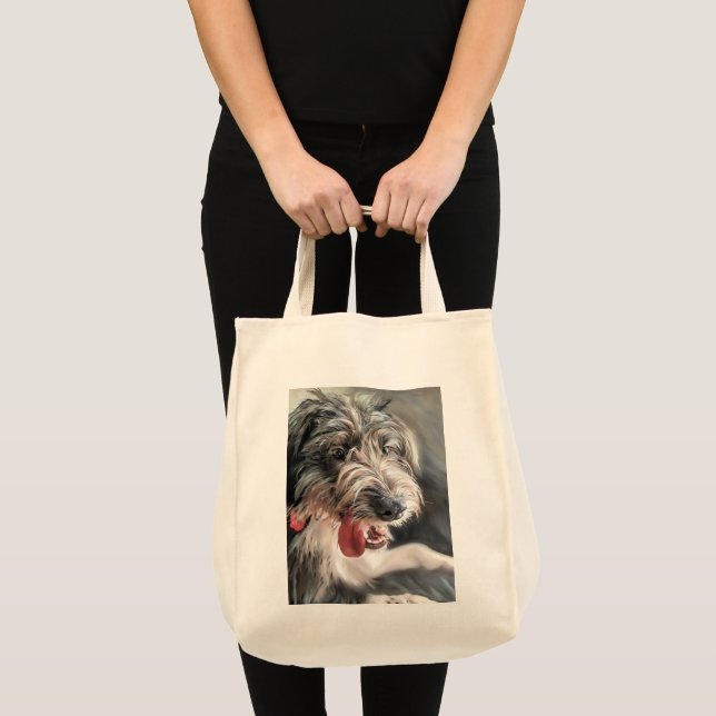 Tote Bag för Cute Doodle-Hund Tygkasse (Framsida (produkt))