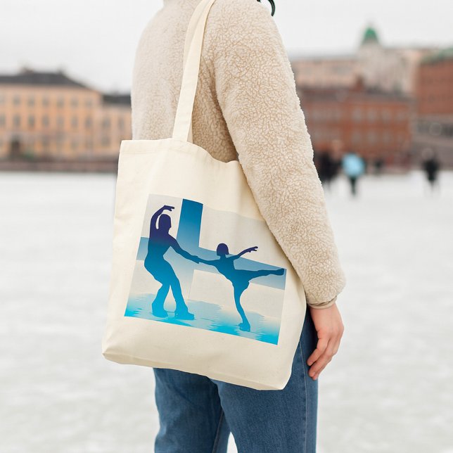 Tote Bag för finska Figur Skater Tygkasse (Skapare uppladdad)
