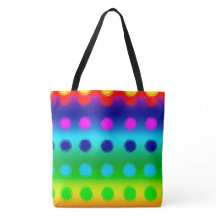 Tote Bag för flerfärgat Polka dots