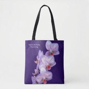 Tote Bag for Flowers & Plants with Orchids Tygkasse